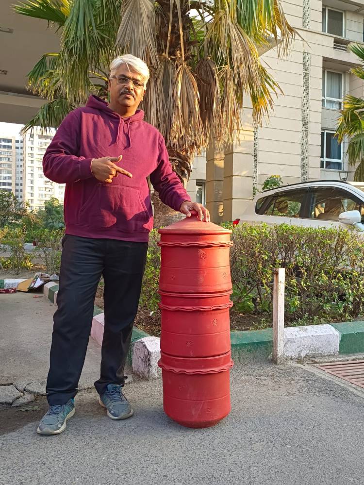 Kh@dbin 3TL-Terracotta Composter + Starter Kit – Rise Foundation (NGO)