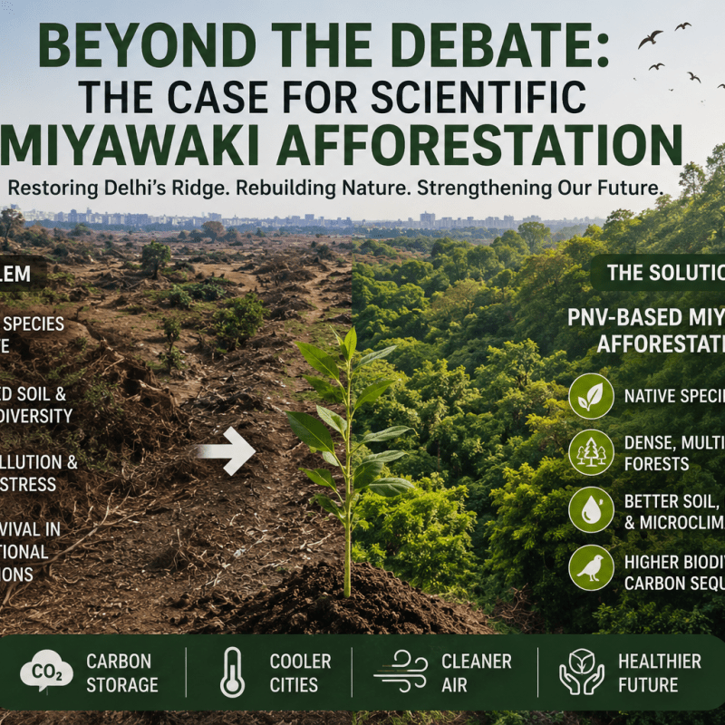 Why Delhi Needs Scientific Miyawaki Afforestation — Not the Myth Around&nbsp;It